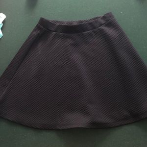 Black mini skirt